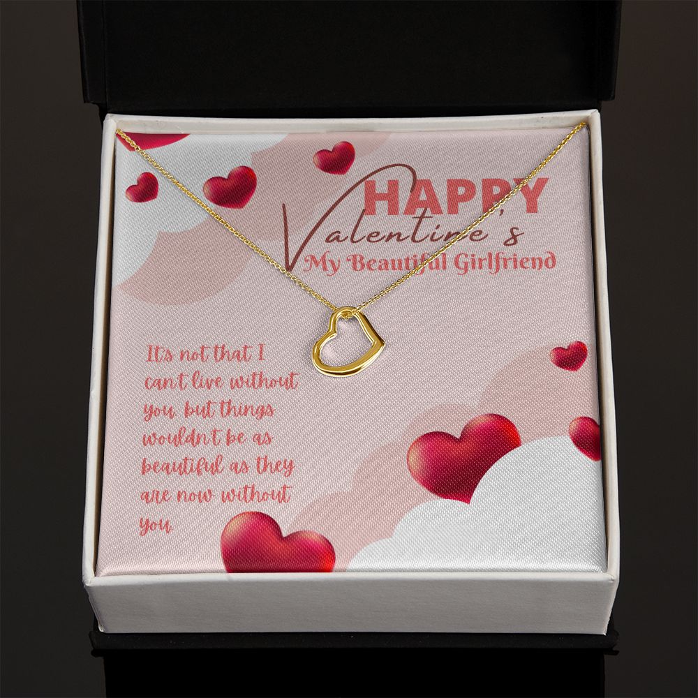 Valentine's Day | My Beautiful Girlfriend - Delicate Heart Necklace