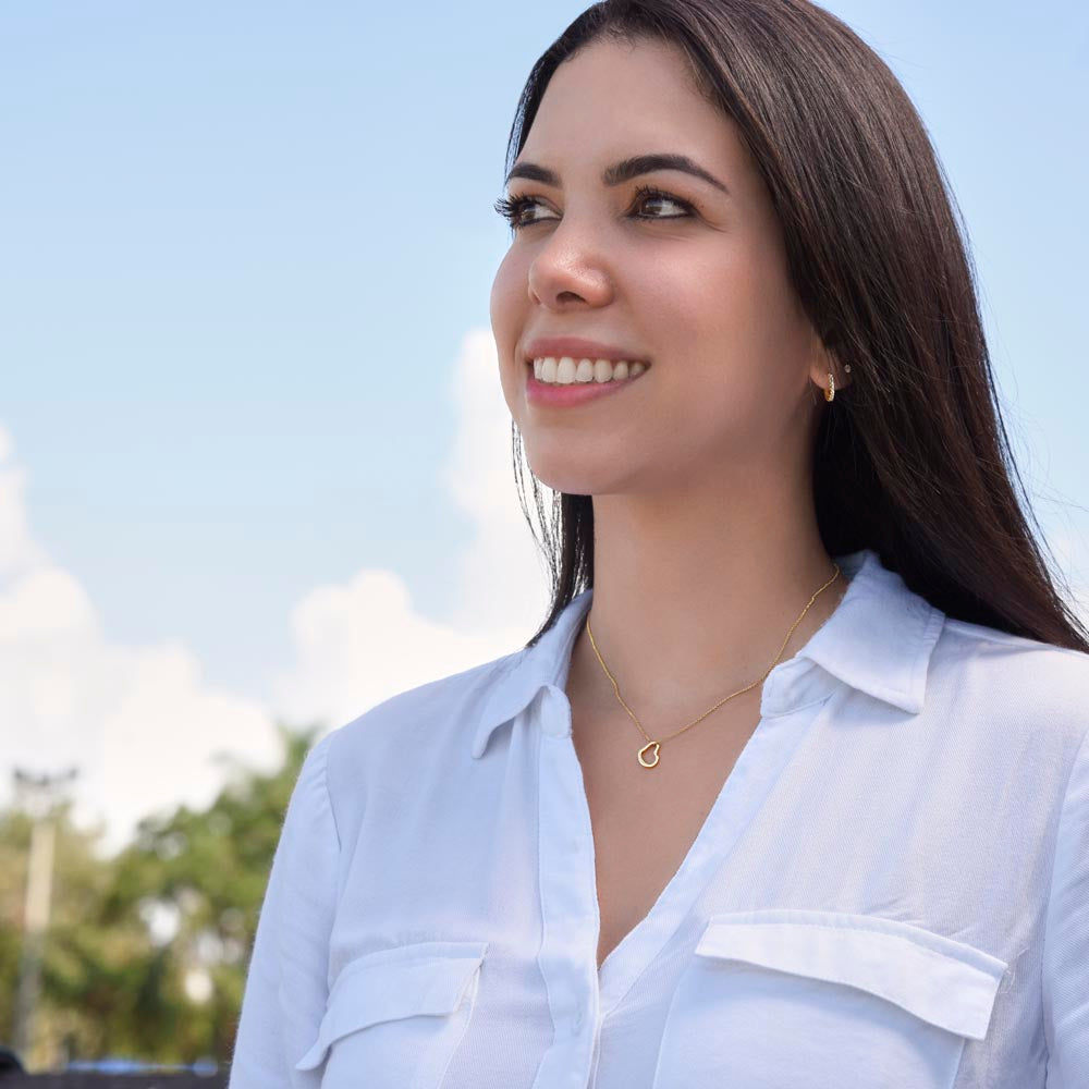 To My Sister | The Joy of Having a Sister - Delicate Heart Necklace