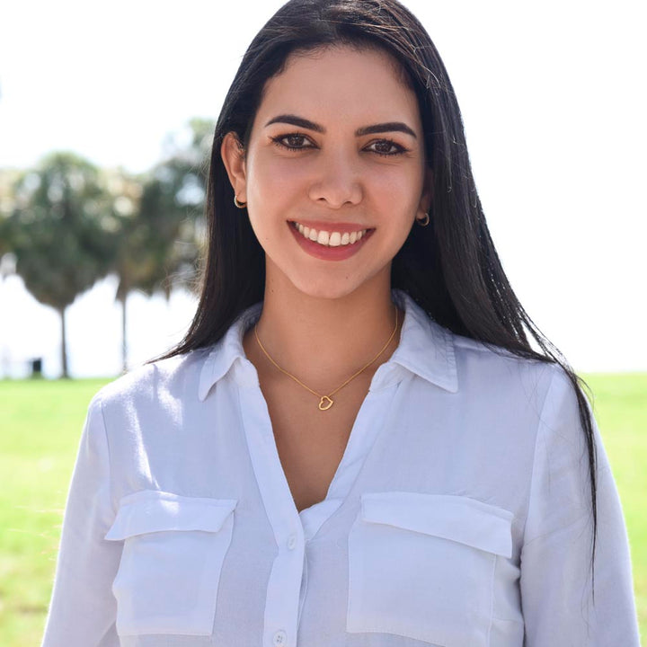 To My Navy Wife | Bravery Beyond the Waves - Delicate Heart Necklace