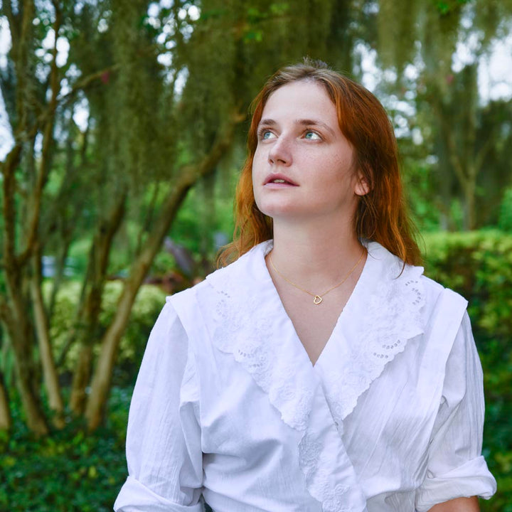 To My Granddaughter | Granddaughters Make the World a Better Place - Delicate Heart Necklace