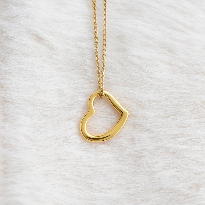 Happy Valentine's Day | I'll Love You Always - Delicate Heart Necklace