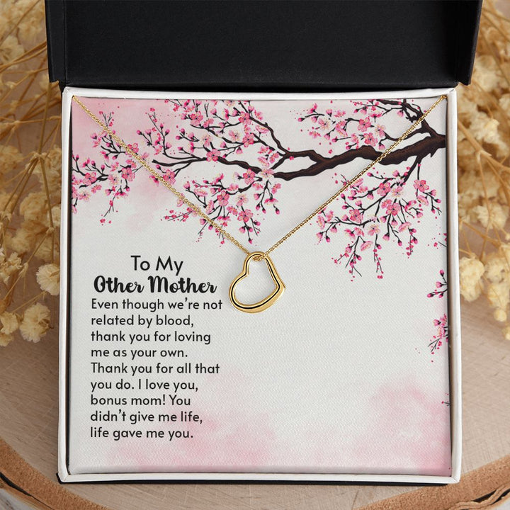 To My Mother-In-Law | A Blessing in Our Lives - Delicate Heart Necklace