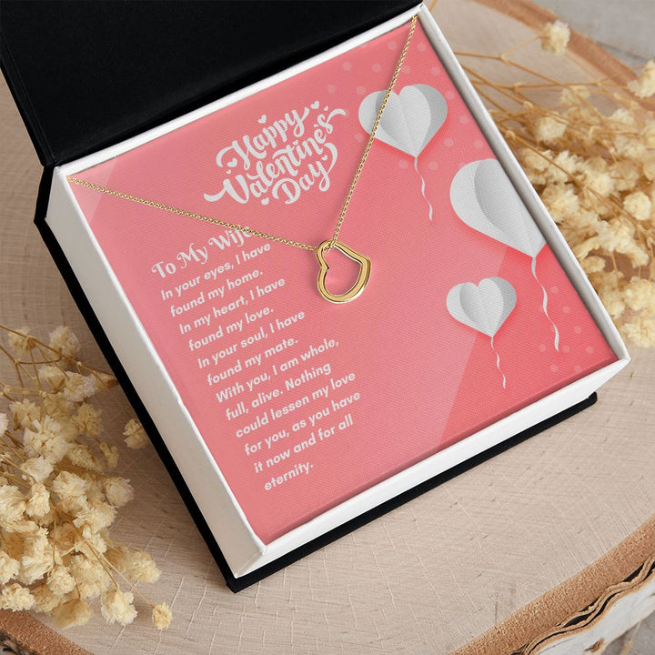 Happy Valentine's Day | Eternal Love Found - Delicate Heart Necklace