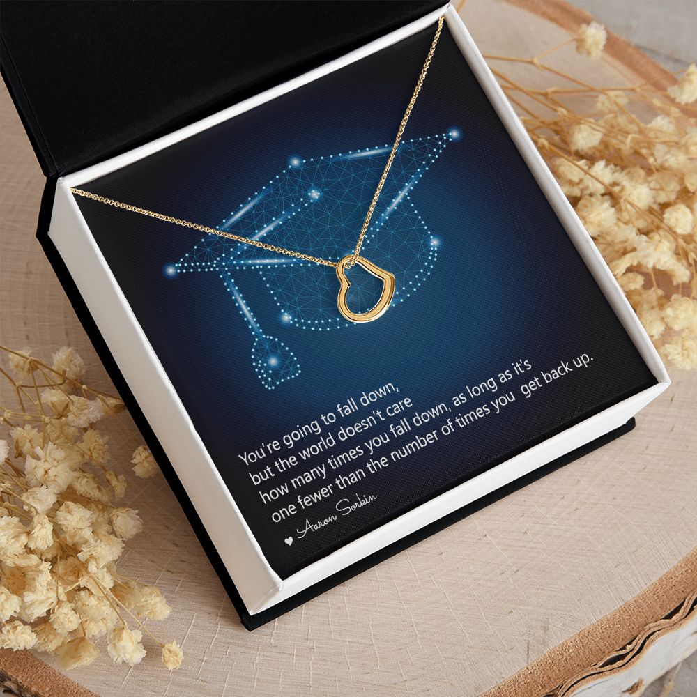 Happy Graduation | Fulfillment of a Promise - Delicate Heart Necklace