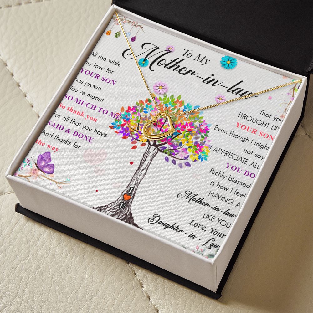 To My Mother-in-Law | Thank you for raising the love of my life - Delicate Heart Necklace