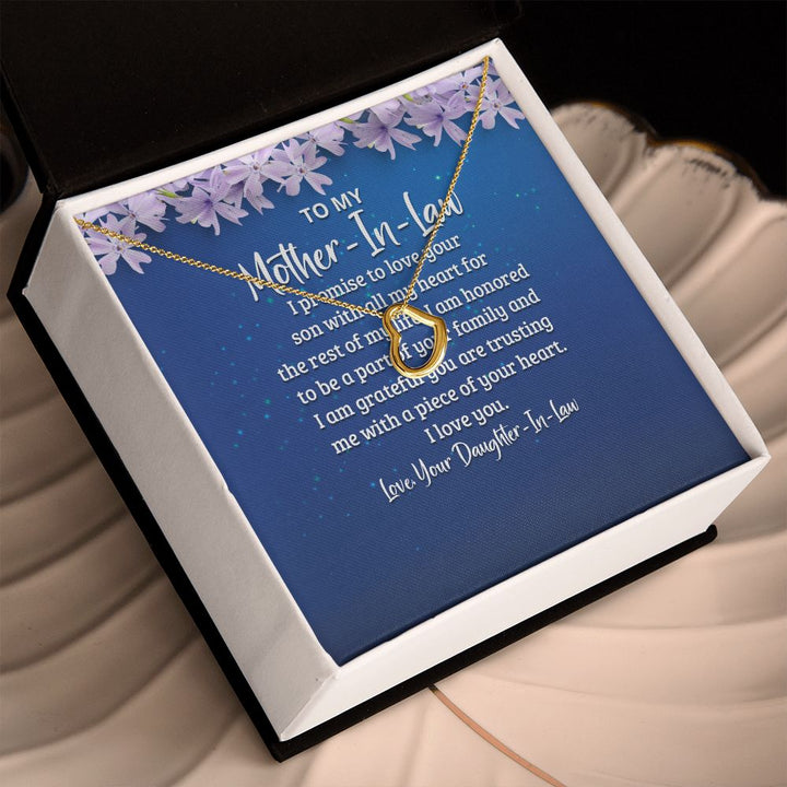 To My Mother-in-Law | A Love That Knows No Boundaries - Delicate Heart Necklace