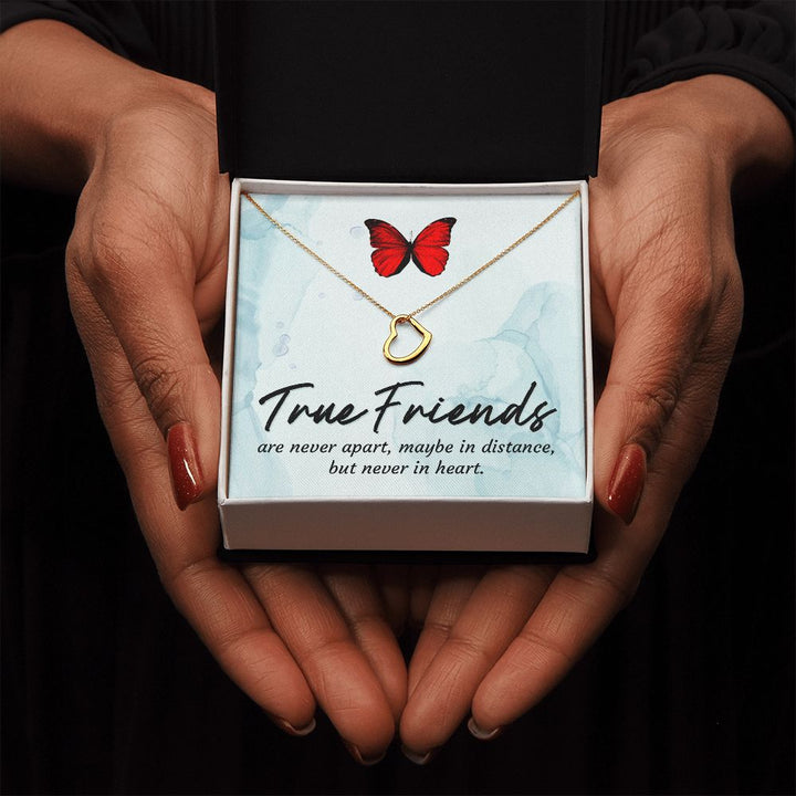 To My Friend | True Friends - Delicate Heart Necklace