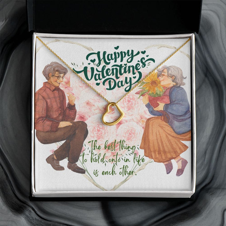 Happy Valentine's Day | My heart belongs to you - Delicate Hear Necklace