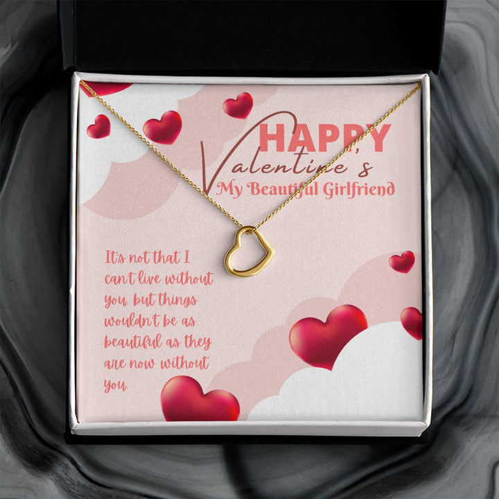 Valentine's Day | My Beautiful Girlfriend - Delicate Heart Necklace