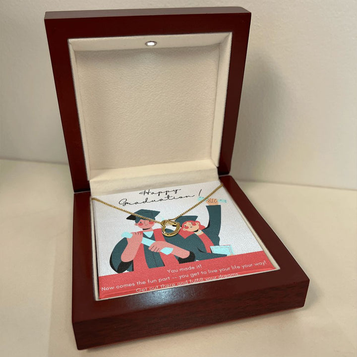 Happy Graduation | Your Graduation is a Triumph - Delicate Heart Necklace