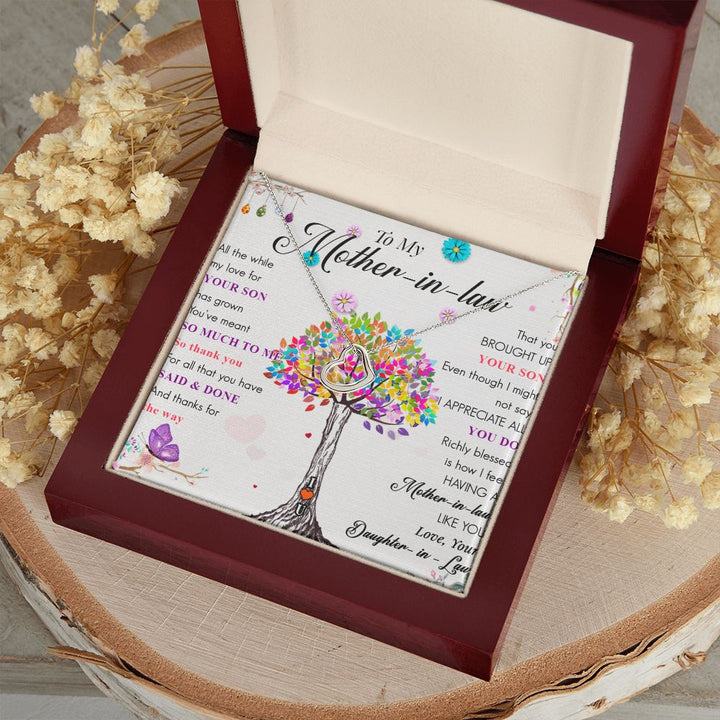 To My Mother-in-Law | Thank you for raising the love of my life - Delicate Heart Necklace
