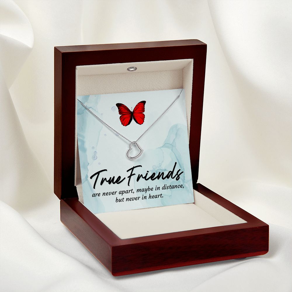 To My Friend | True Friends - Delicate Heart Necklace