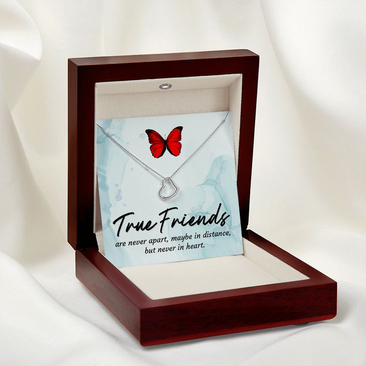 To My Friend | True Friends - Delicate Heart Necklace