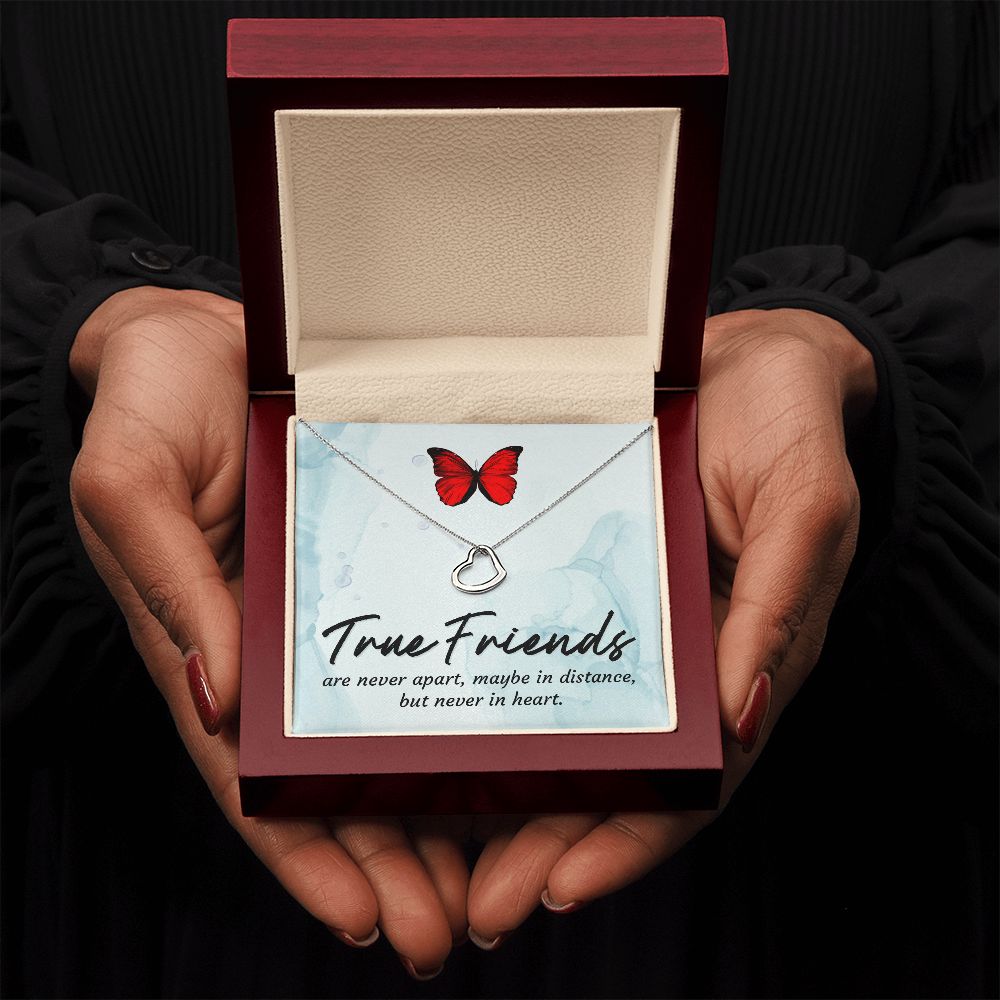 To My Friend | True Friends - Delicate Heart Necklace