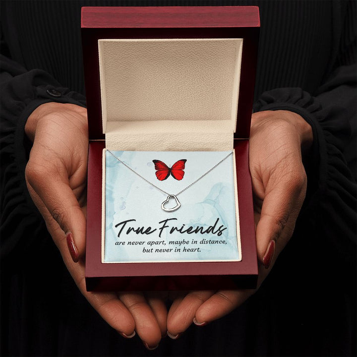 To My Friend | True Friends - Delicate Heart Necklace