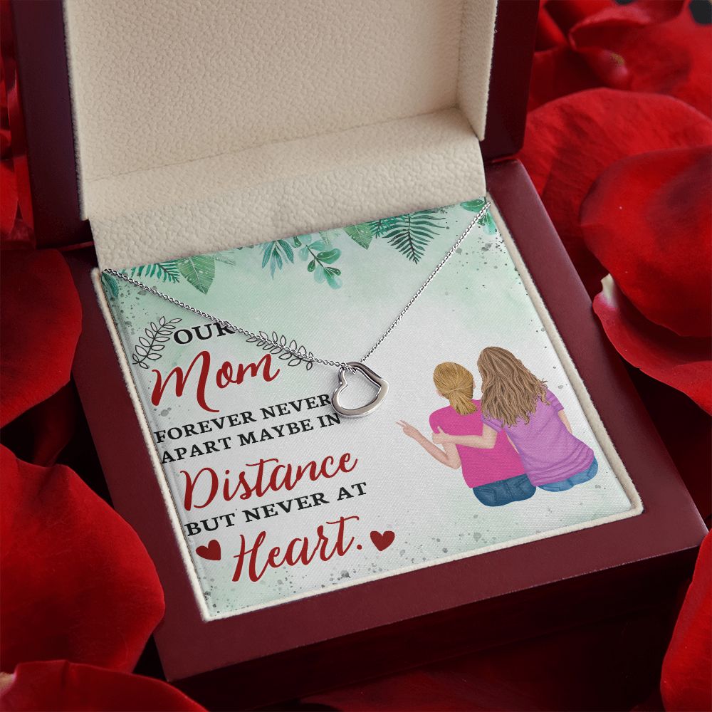 To Our Mom | A Gift of Love for Mom - Delicate Heart Necklace