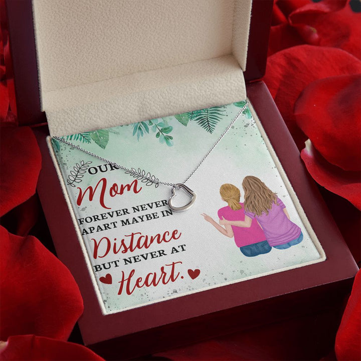 To Our Mom | A Gift of Love for Mom - Delicate Heart Necklace