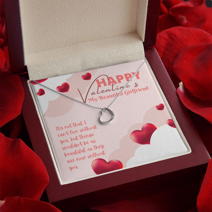 Valentine's Day | My Beautiful Girlfriend - Delicate Heart Necklace