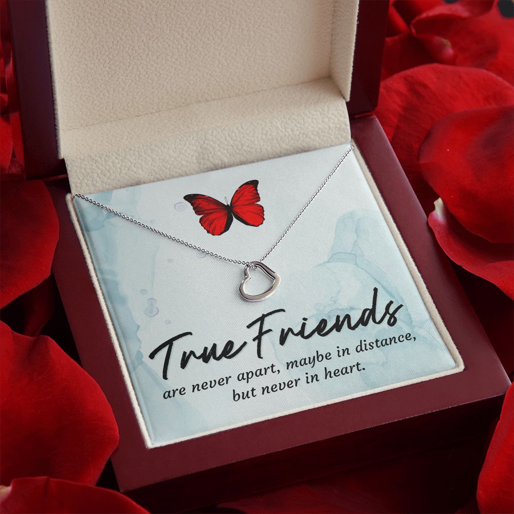 To My Friend | True Friends - Delicate Heart Necklace