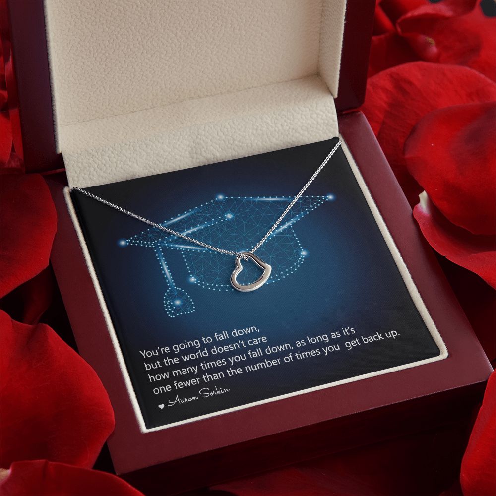 Happy Graduation | Fulfillment of a Promise - Delicate Heart Necklace