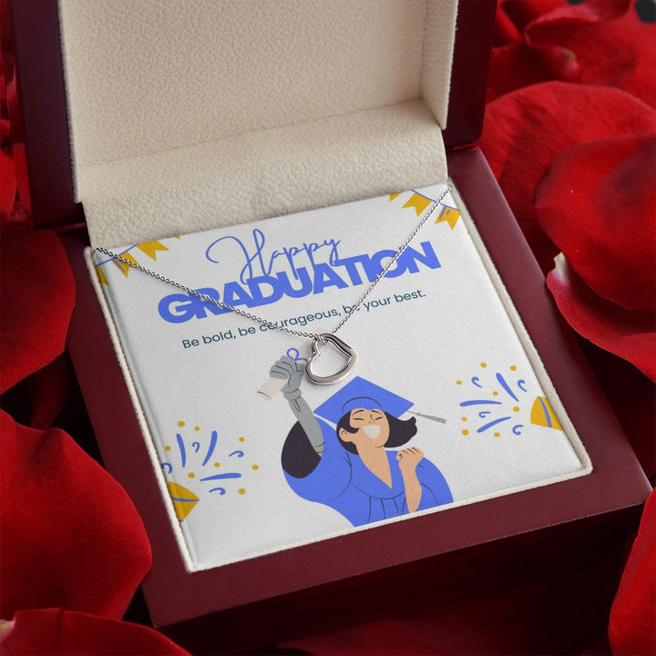 Happy Graduation | You've reached a new milestone - Delicate Heart Necklace