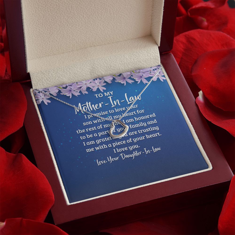 To My Mother-in-Law | A Love That Knows No Boundaries - Delicate Heart Necklace