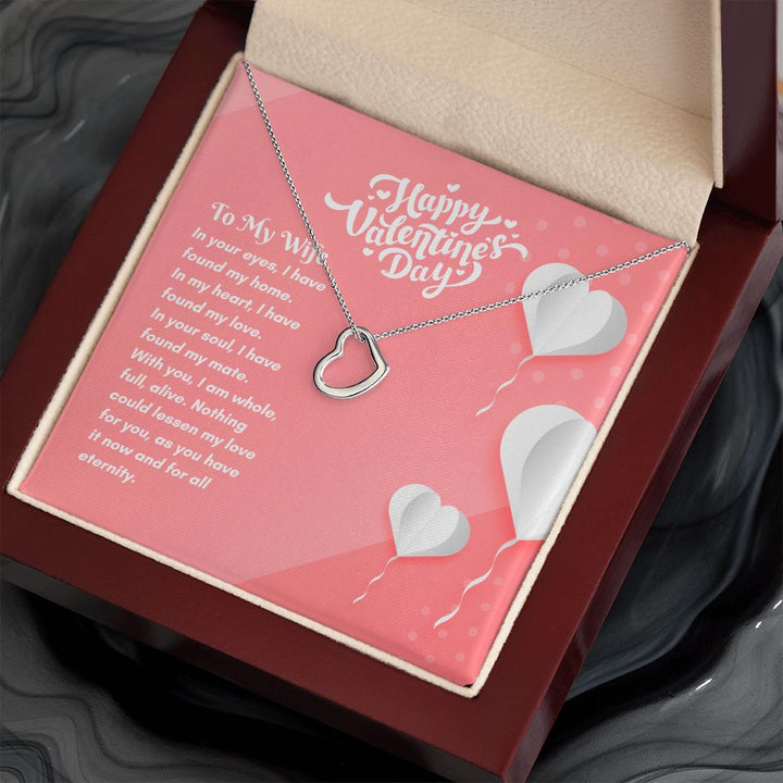 Happy Valentine's Day | Eternal Love Found - Delicate Heart Necklace