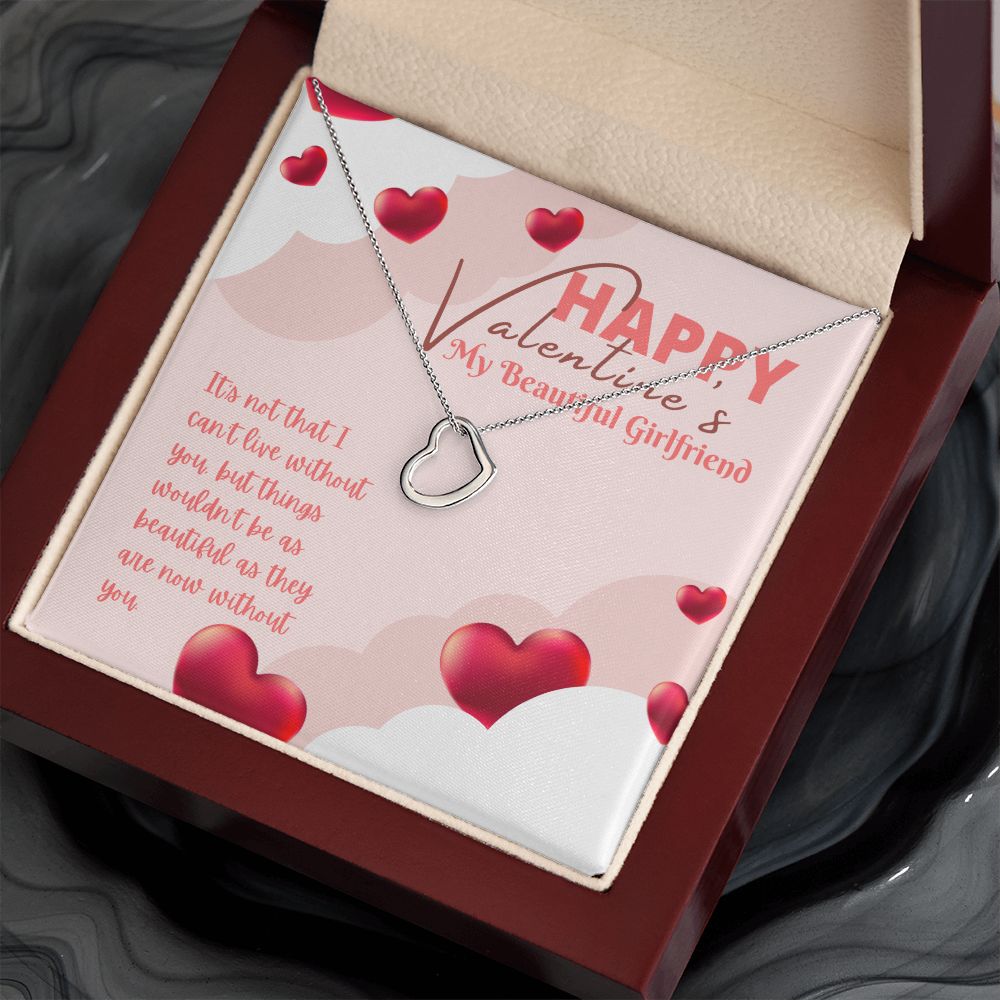 Valentine's Day | My Beautiful Girlfriend - Delicate Heart Necklace
