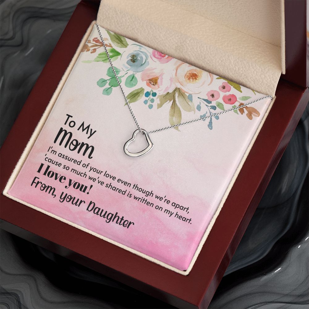To My Mom | A Heart Full of Gratitude for Mom - Delicate Heart Necklace