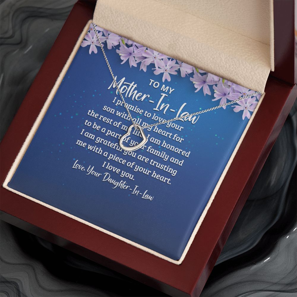 To My Mother-in-Law | A Love That Knows No Boundaries - Delicate Heart Necklace