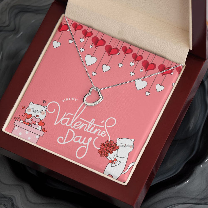 Happy Valentine's Day | Together We Are Unstoppable - Delicate Heart Necklace