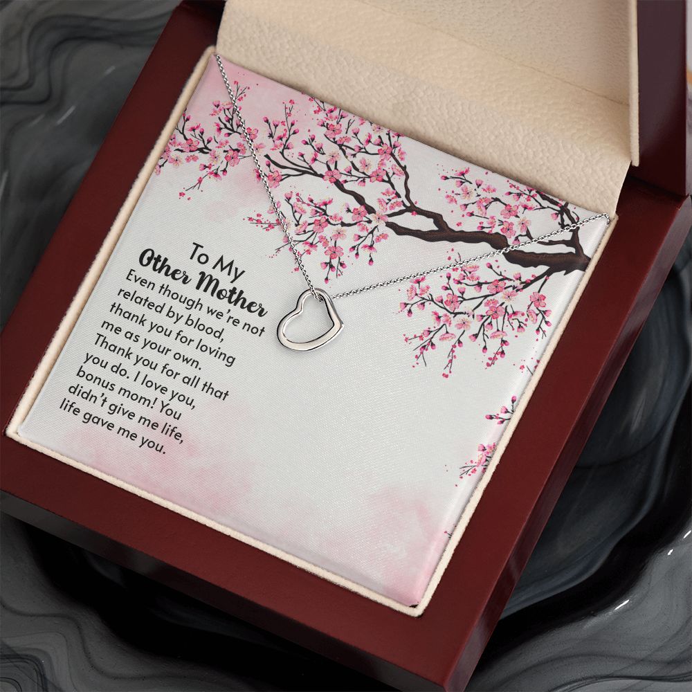 To My Mother-In-Law | A Blessing in Our Lives - Delicate Heart Necklace