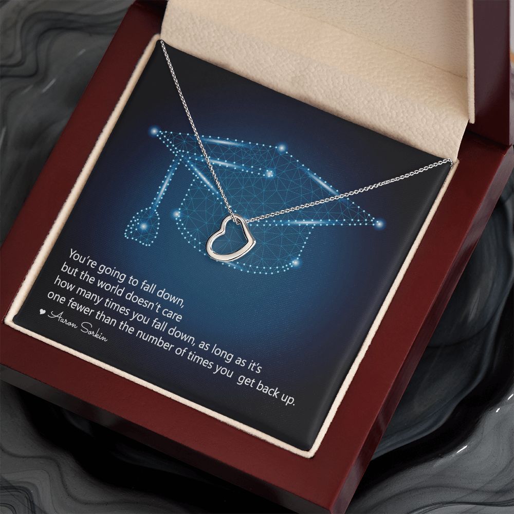 Happy Graduation | Fulfillment of a Promise - Delicate Heart Necklace