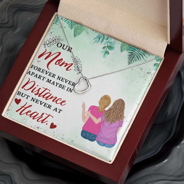 To Our Mom | A Gift of Love for Mom - Delicate Heart Necklace