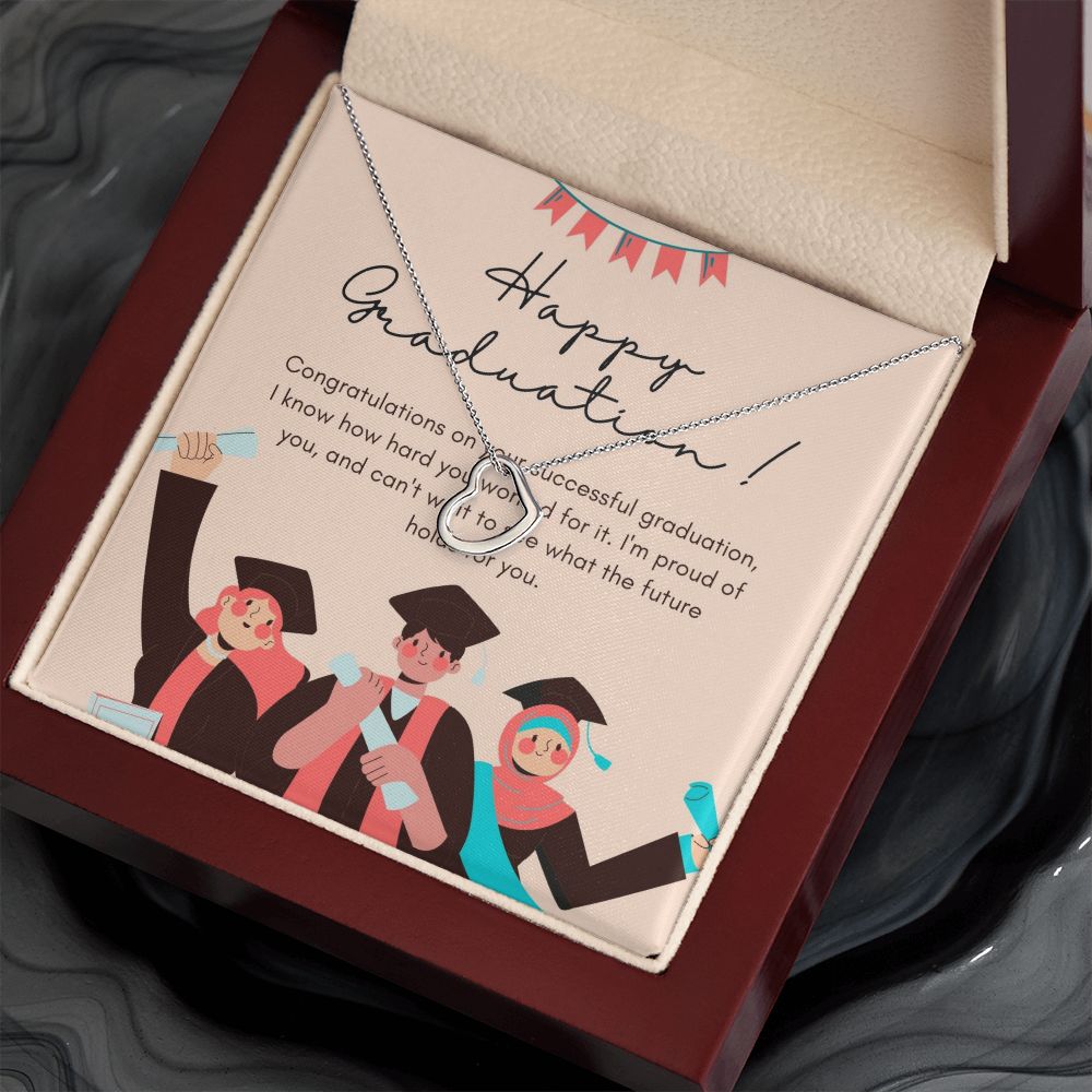 Happy Graduation | Congrats on Your Graduation: You Deserve It - Delicate Heart Necklace