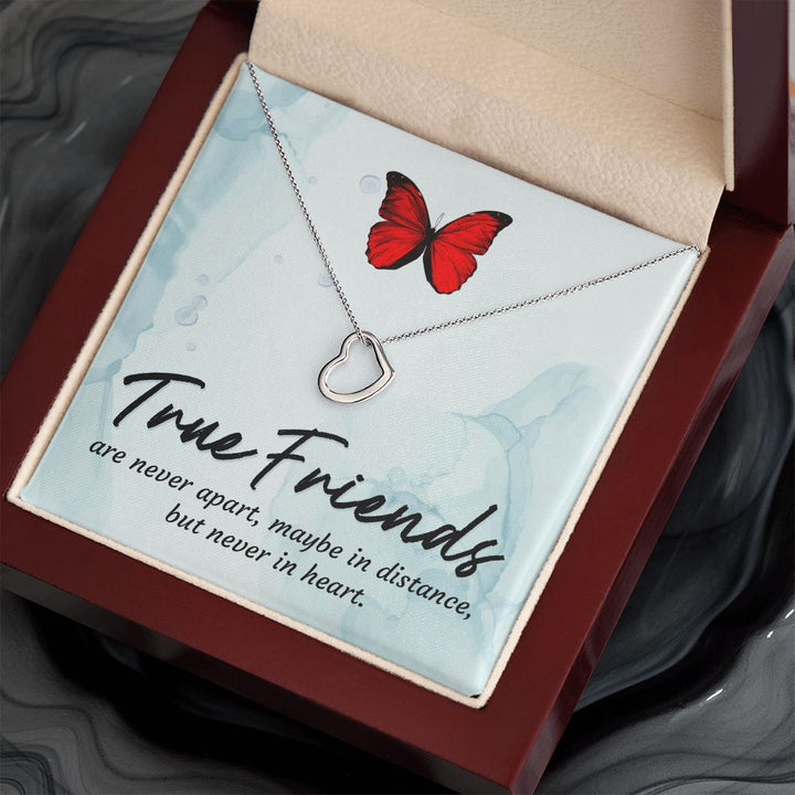 To My Friend | True Friends - Delicate Heart Necklace