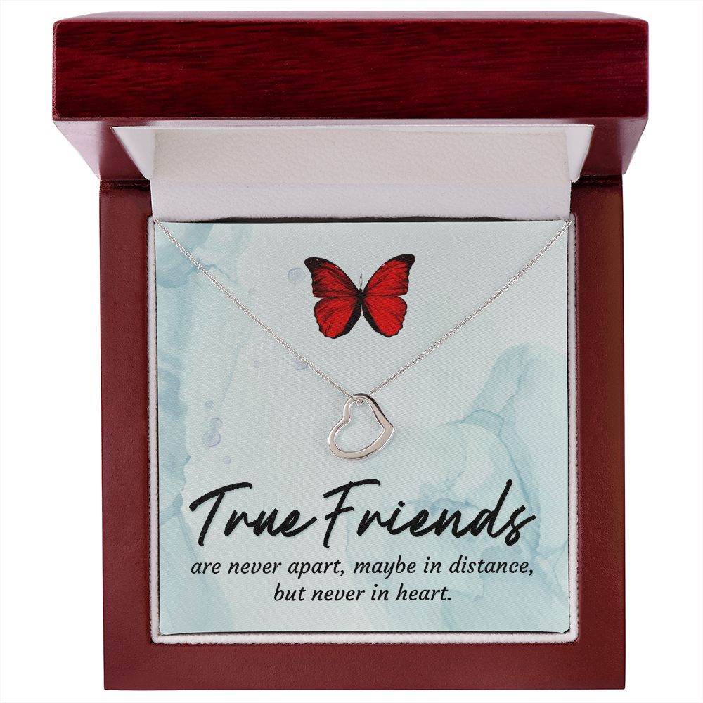 To My Friend | True Friends - Delicate Heart Necklace