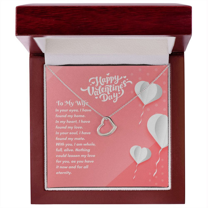 Happy Valentine's Day | Eternal Love Found - Delicate Heart Necklace