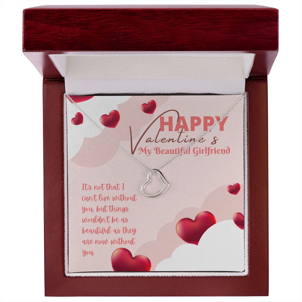 Valentine's Day | My Beautiful Girlfriend - Delicate Heart Necklace