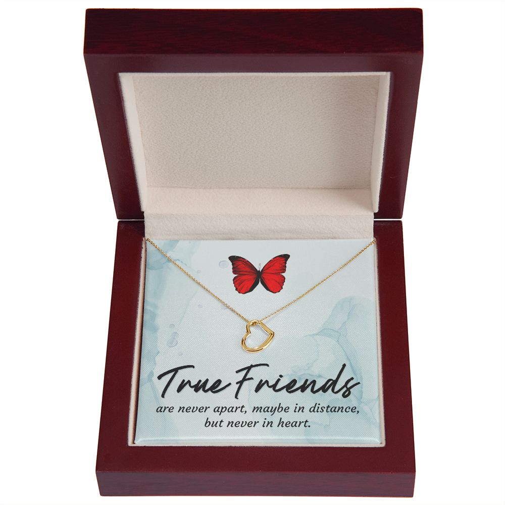 To My Friend | True Friends - Delicate Heart Necklace
