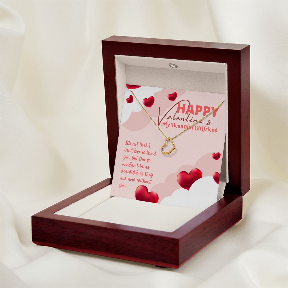 Valentine's Day | My Beautiful Girlfriend - Delicate Heart Necklace