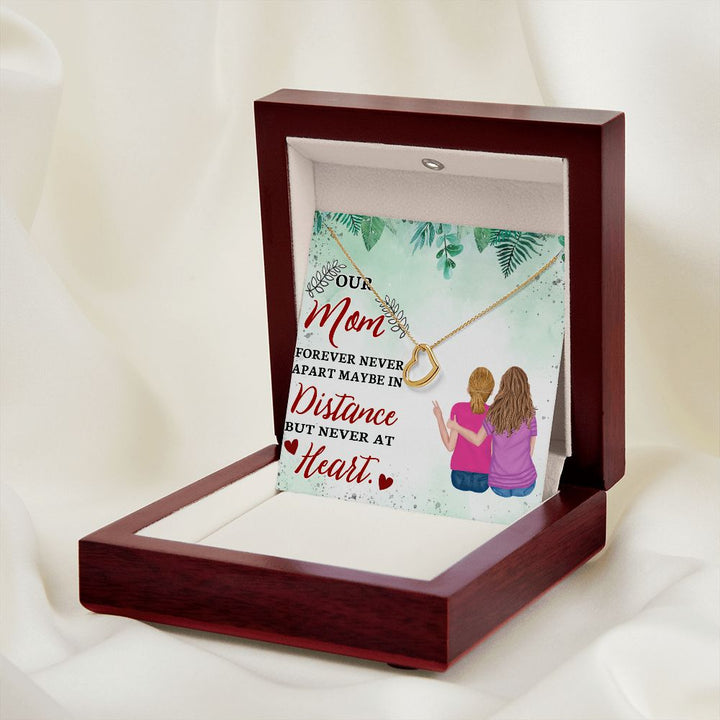 To Our Mom | A Gift of Love for Mom - Delicate Heart Necklace