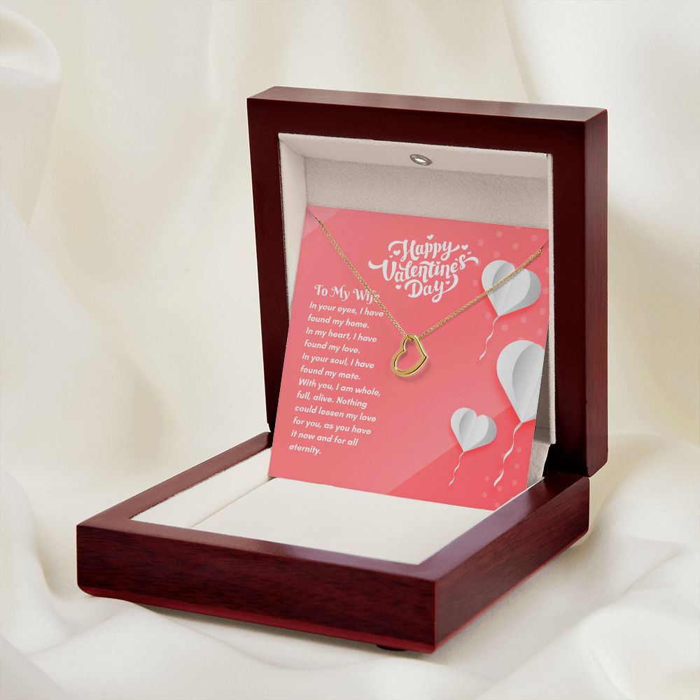 Happy Valentine's Day | Eternal Love Found - Delicate Heart Necklace