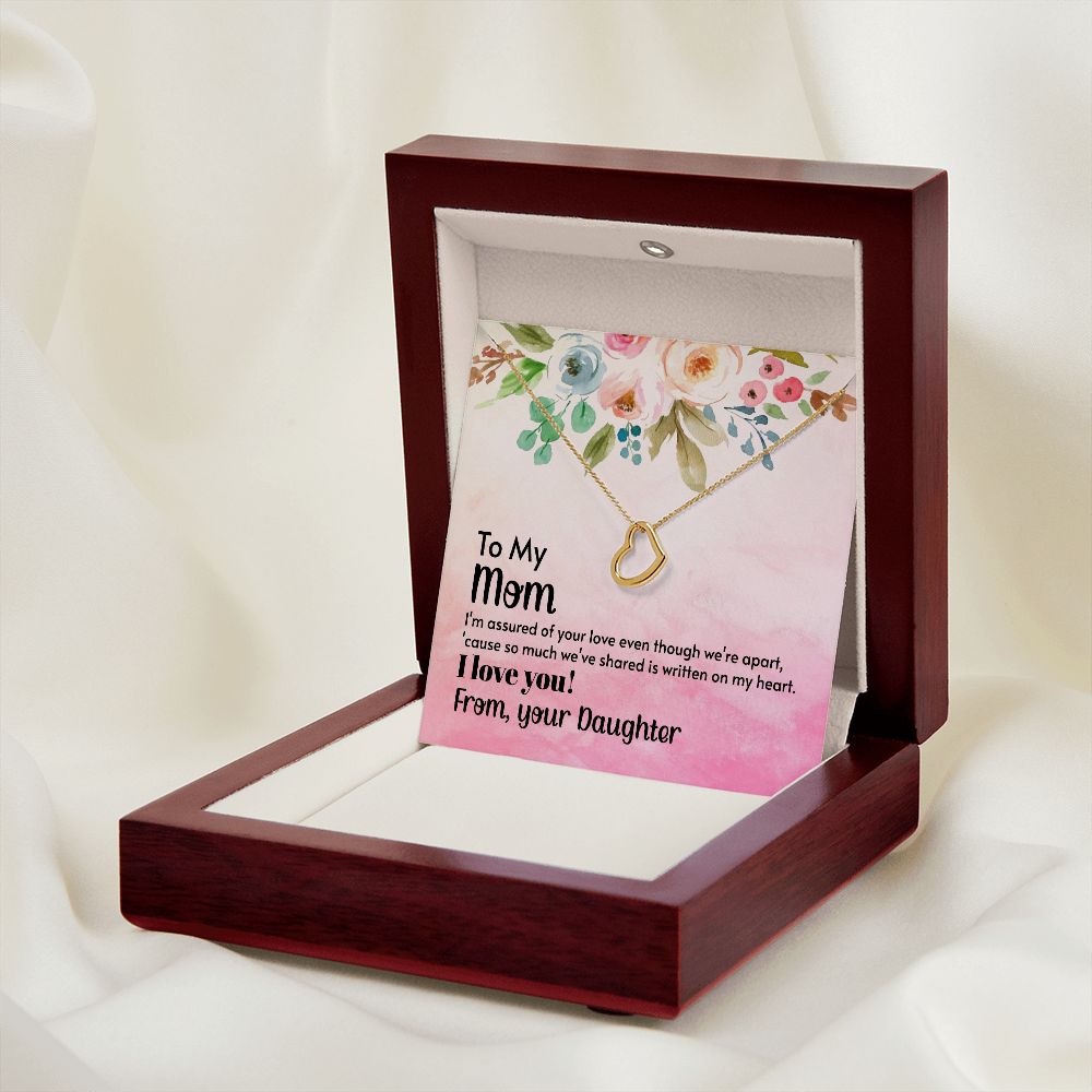 To My Mom | A Heart Full of Gratitude for Mom - Delicate Heart Necklace