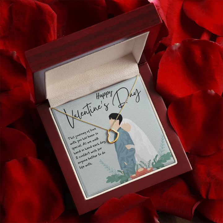 Happy Valentine's Day | Love Without Boundaries - Delicate Heart Necklace