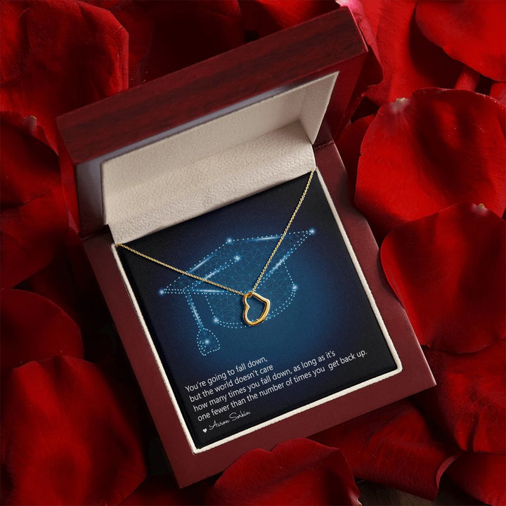 Happy Graduation | Fulfillment of a Promise - Delicate Heart Necklace