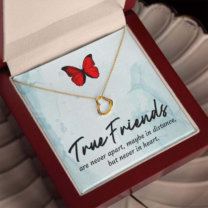 To My Friend | True Friends - Delicate Heart Necklace