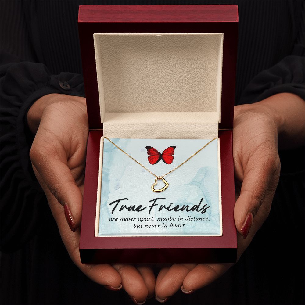 To My Friend | True Friends - Delicate Heart Necklace
