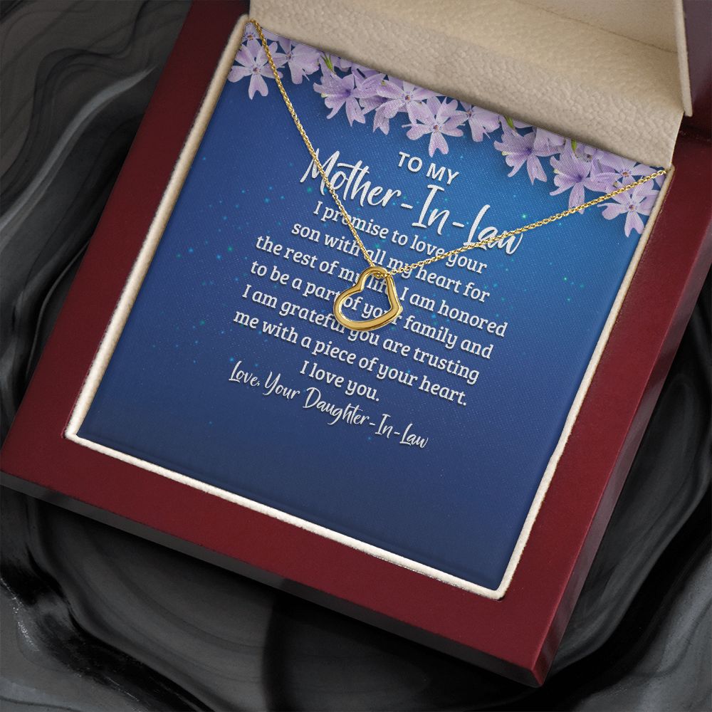 To My Mother-in-Law | A Love That Knows No Boundaries - Delicate Heart Necklace