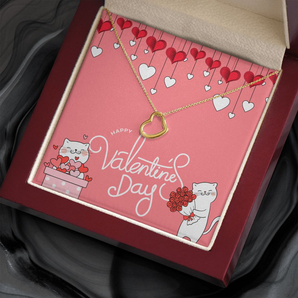 Happy Valentine's Day | Together We Are Unstoppable - Delicate Heart Necklace